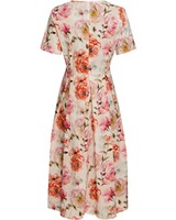 Halbarm-Kleid mit Rosendruck, HIGHMOOR