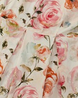 Halbarm-Kleid mit Rosendruck, HIGHMOOR