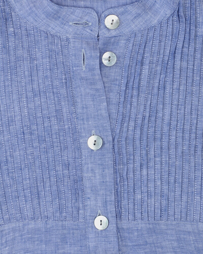 Hochgeschlossenes Leinenkleid, REITMAYER