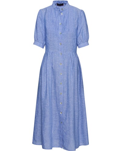 Hochgeschlossenes Leinenkleid, REITMAYER