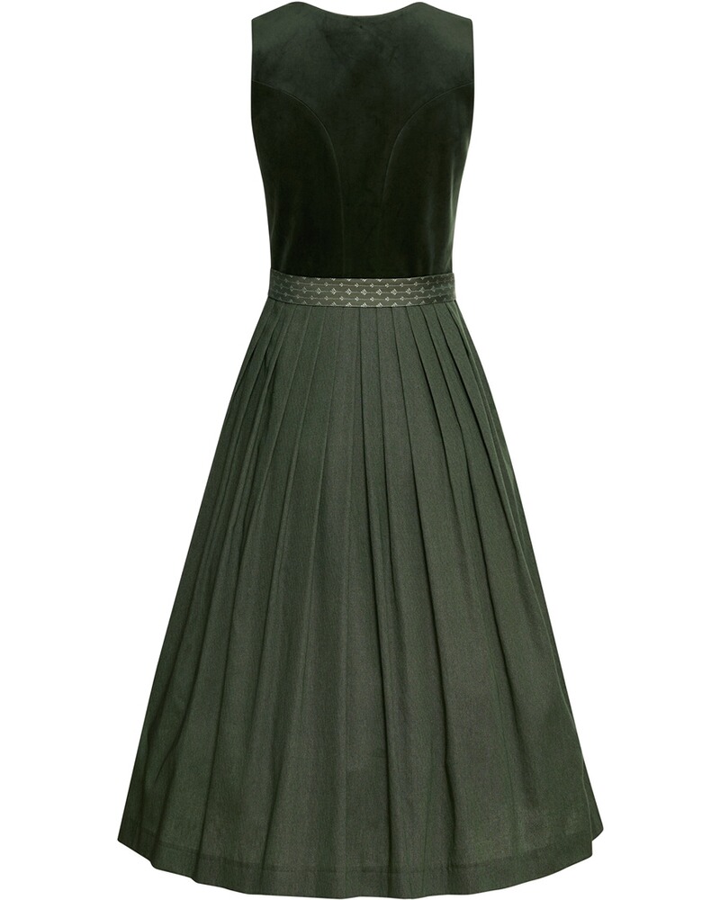 LS velvet dirndl, dark green, Jacqu, Luis Steindl