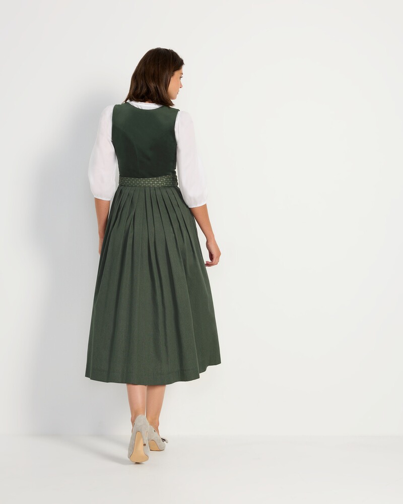 LS velvet dirndl, dark green, Jacqu, Luis Steindl