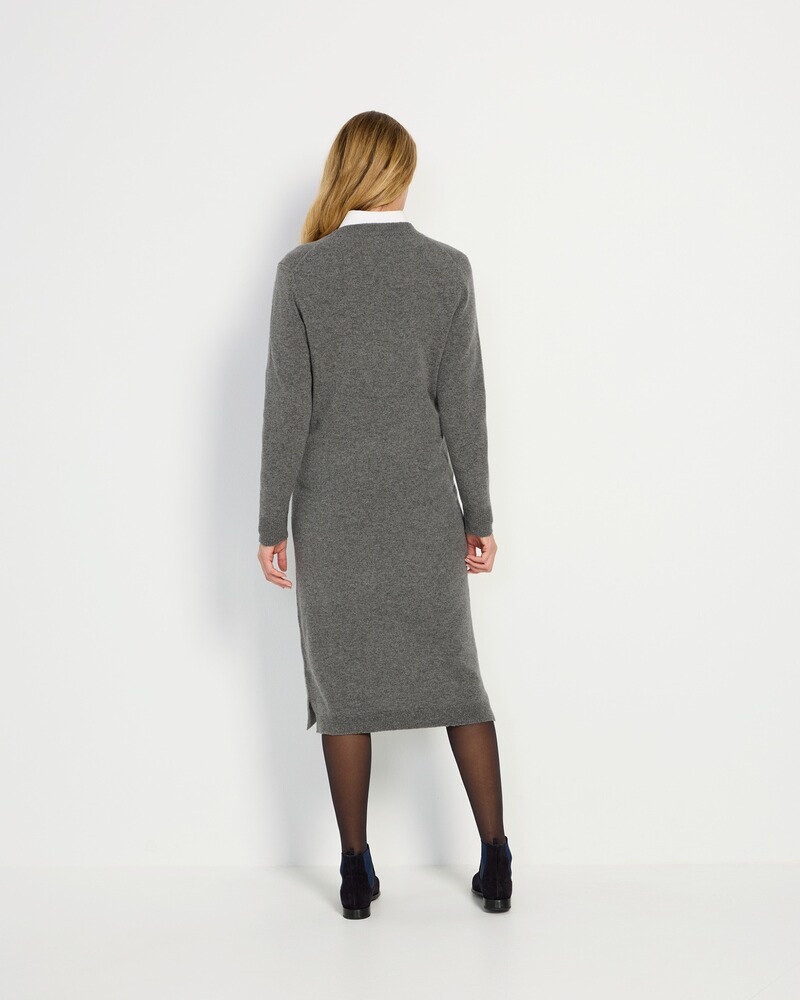 Robe en maille HM Argyle grise-b, Highmoor