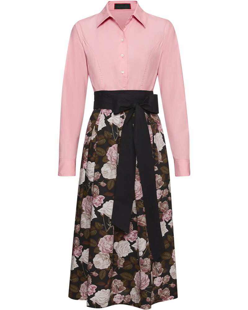 Baumwollkleid mit Blumenrock