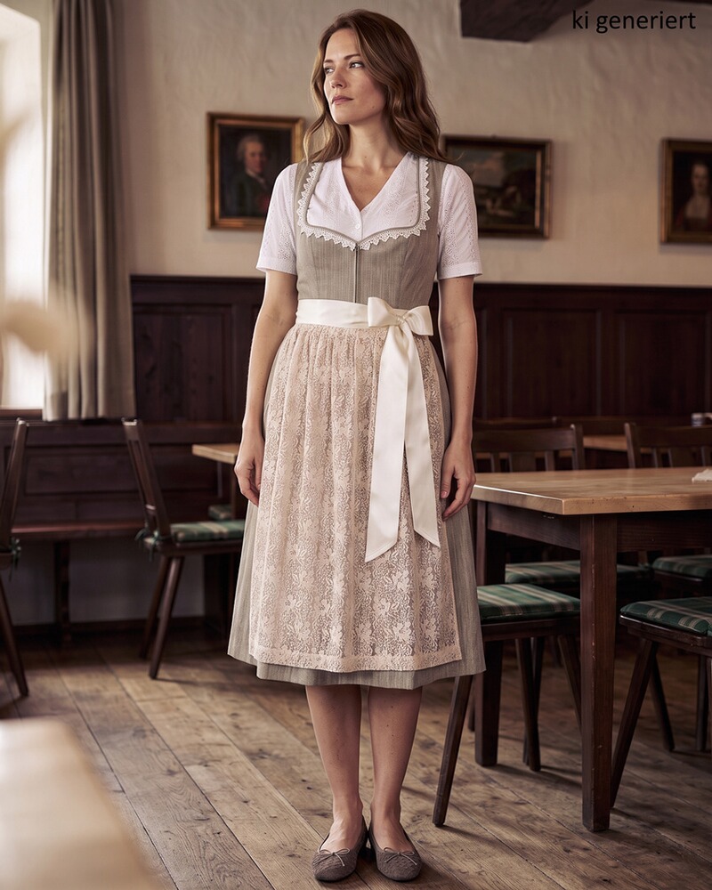 Dirndlbluse mit Lockstickerei, Almsach