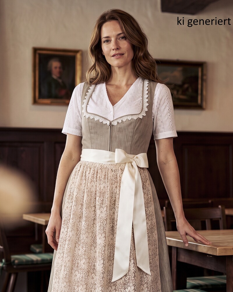 Dirndlbluse mit Lockstickerei, Almsach