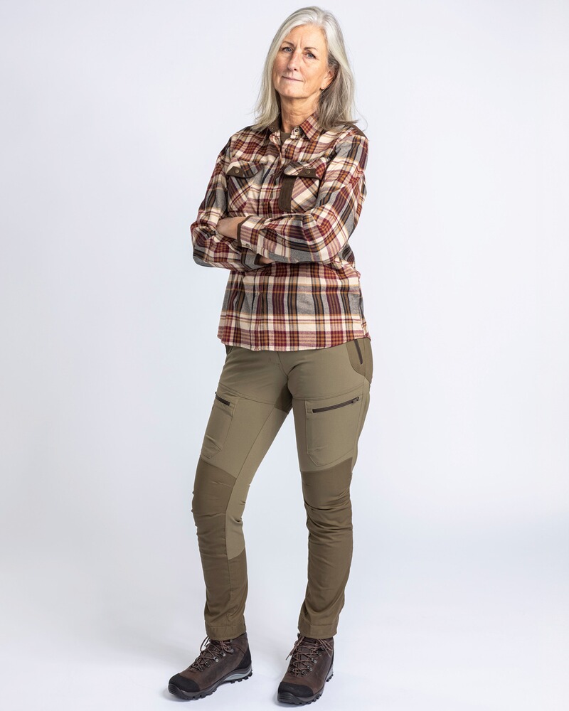 Damen Hose Finnveden Hybrid, Pinewood