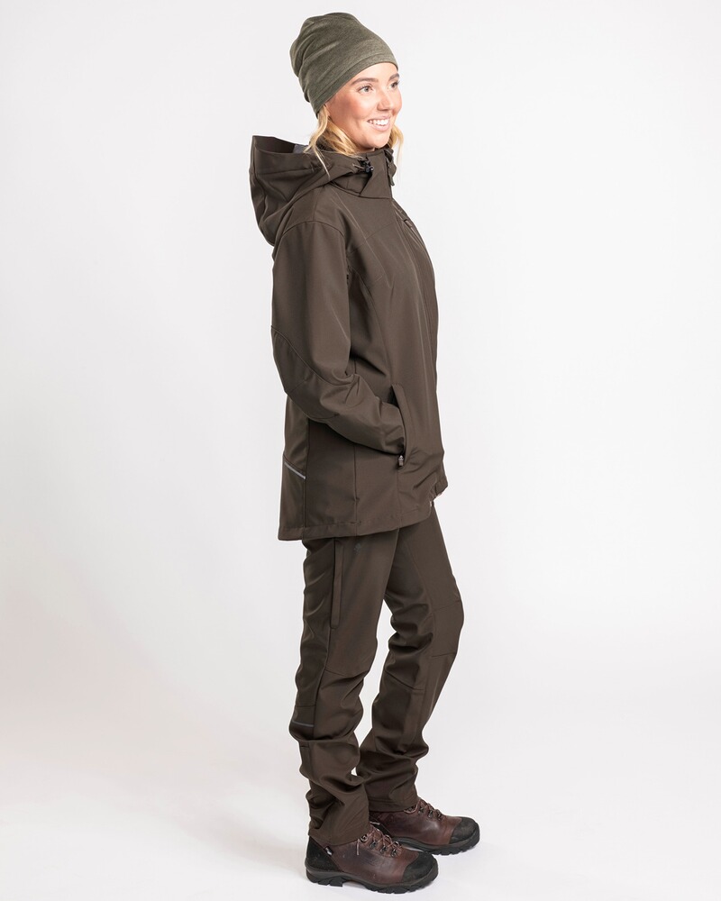 Damen Hose Wilda Stretch Shell, Pinewood