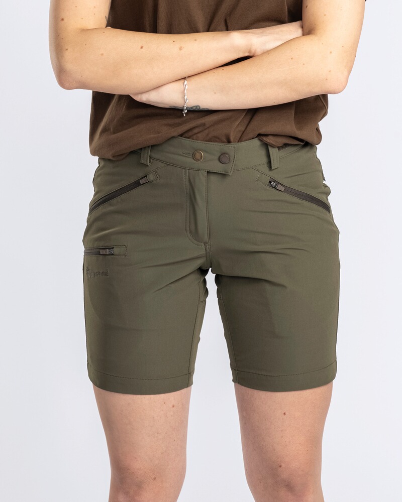 Damen Shorts Abisko Light Stretch, Pinewood