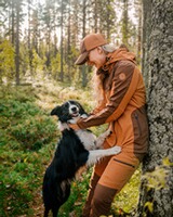 Damen Hose Finnveden Hybrid, Pinewood