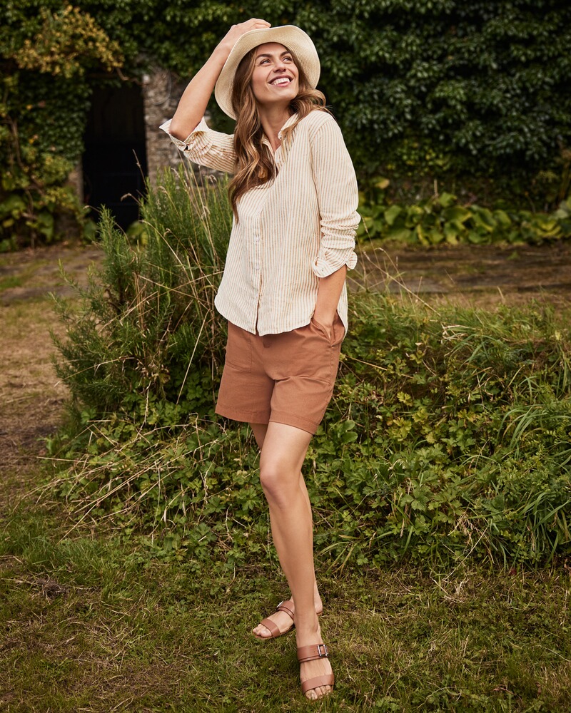 Kurze Leinenhose Cary, Barbour