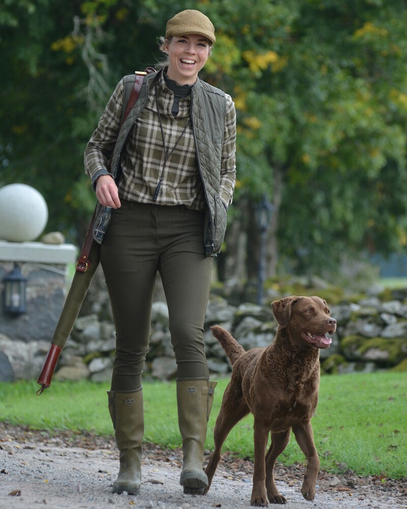 Damen Hose Diana Hunting Tights, Chevalier