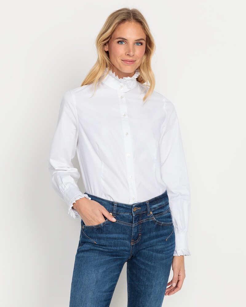 Bluse mit Rüschenkragen, REITMAYER