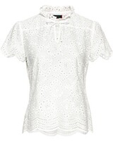 Bluse mit Lochstickerei, REITMAYER