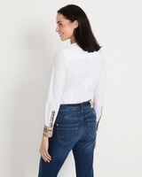 Langarm-Bluse mit Karobesatz, Seidensticker