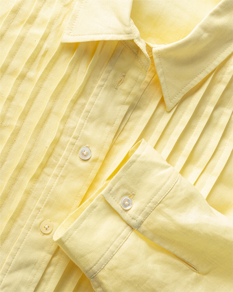 Leinenbluse mit Biesen, HIGHMOOR