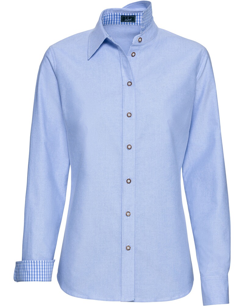 Bluse mit Vichykaro-Details
