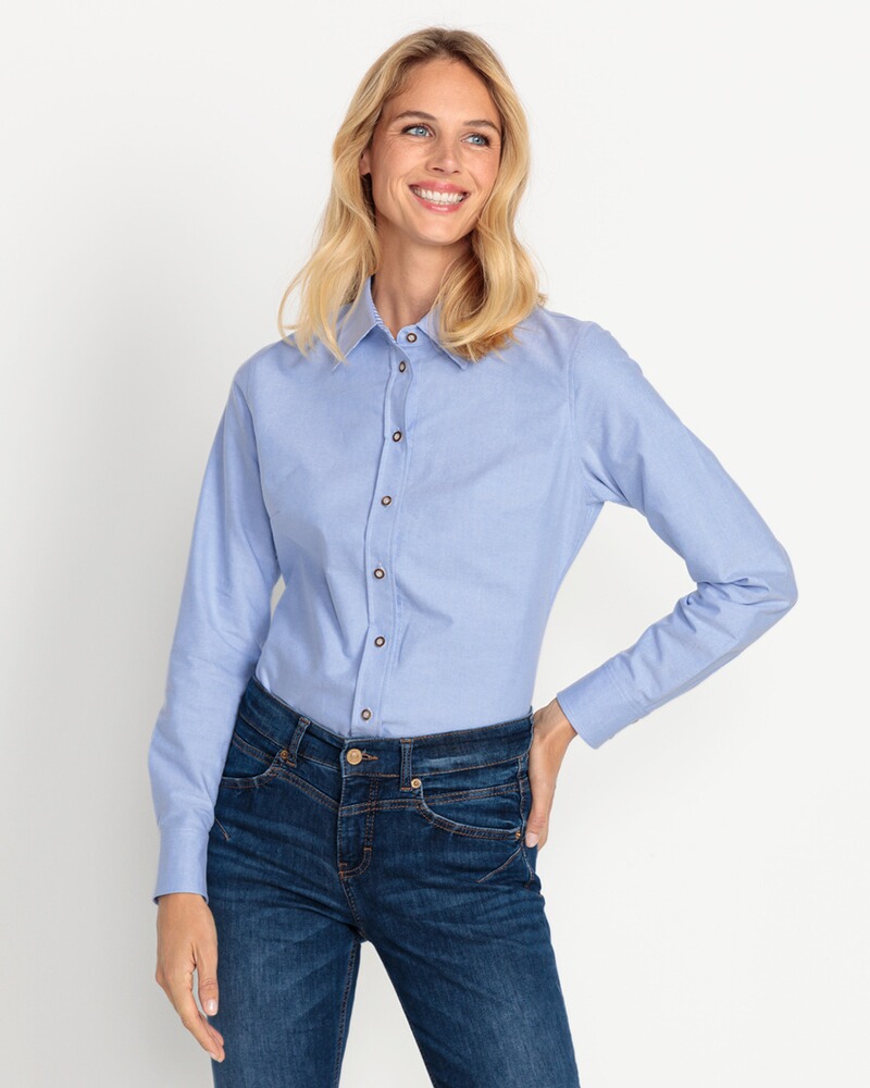 Bluse mit Vichykaro-Details, Luis Steindl