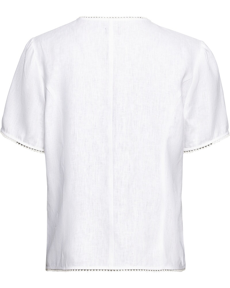 LS linen blouse half-sleeve white, Luis Steindl