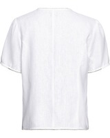 LS linen blouse half-sleeve white, Luis Steindl