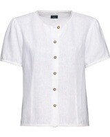LS linen blouse half-sleeve white, Luis Steindl