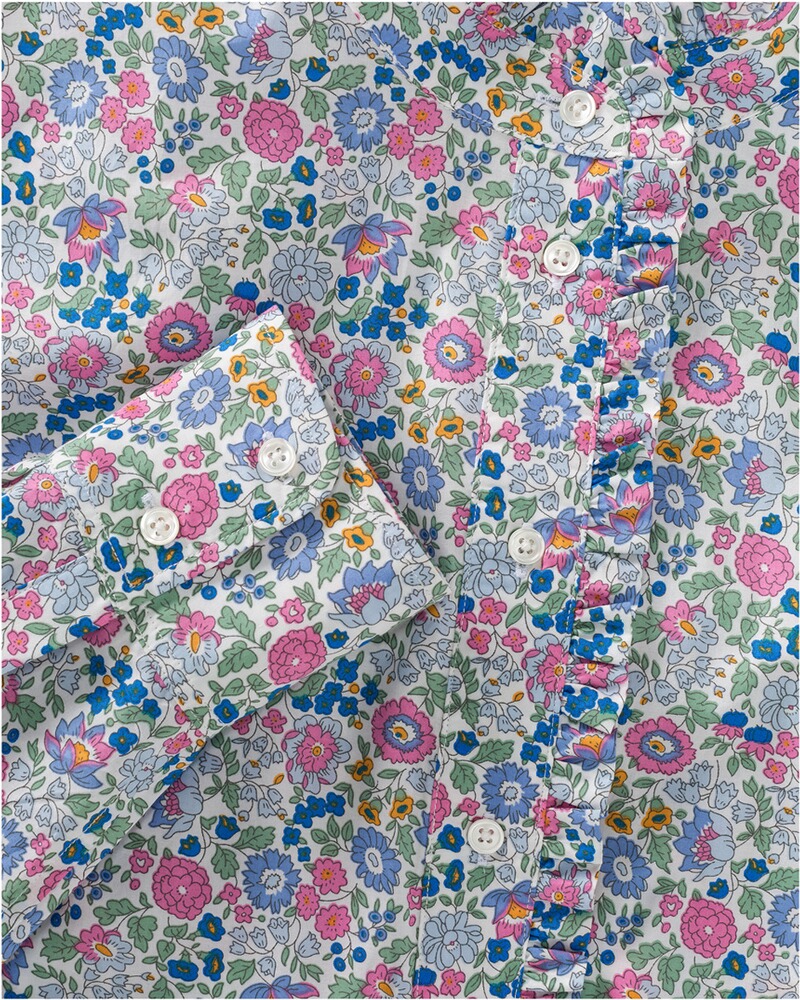 Stehkragenbluse mit Blumenmuster, REITMAYER