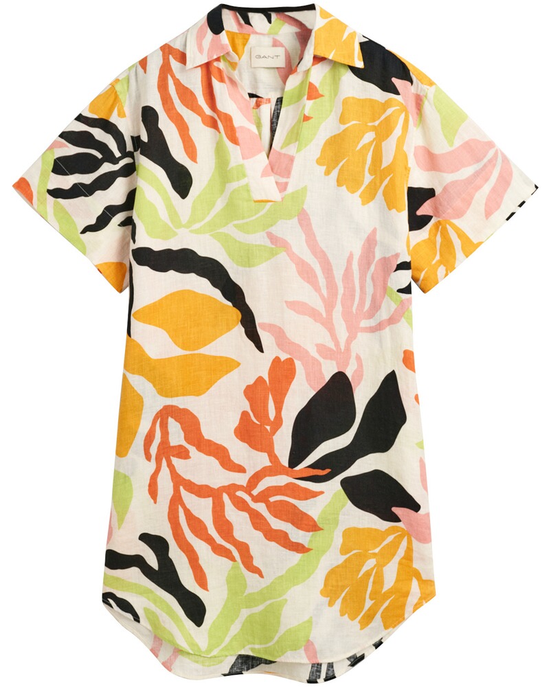 Bluse mit Palmenprint