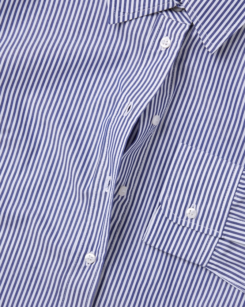 Popelinebluse mit Streifen, Brigitte von Schönfels