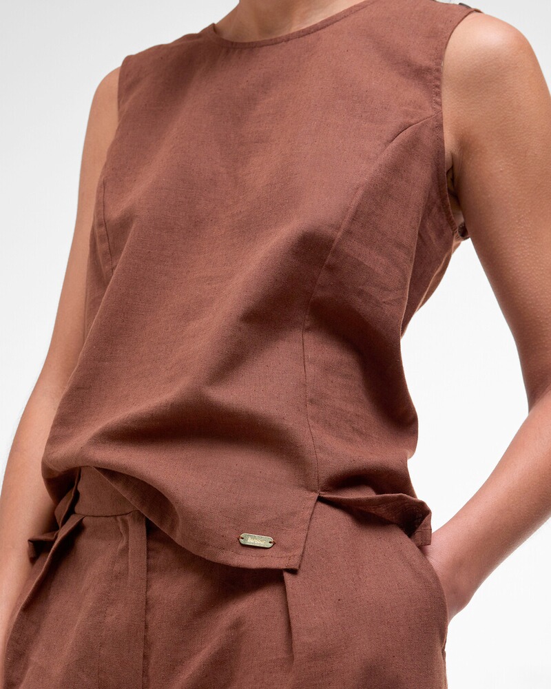 Baumwoll-Leinentop, Barbour
