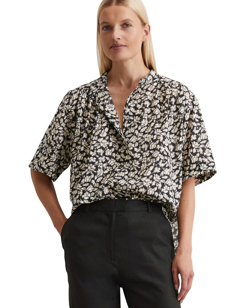 Halbarm-Hemdbluse mit Print, Marc O'Polo