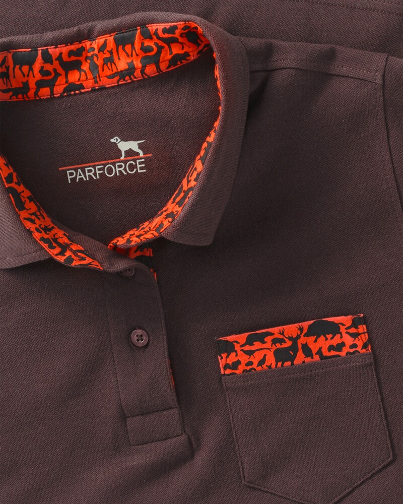 women's polo shirt with forest animal detail, Parforce