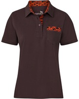 women's polo shirt with forest animal detail, Parforce