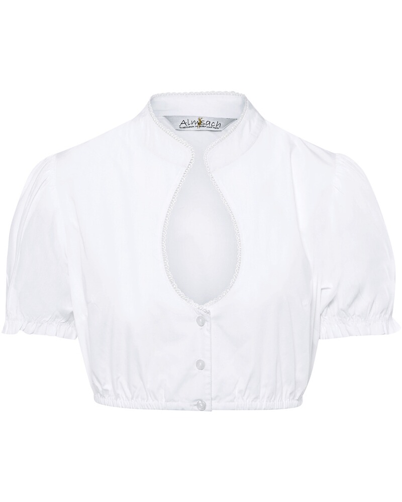 Dirndlbluse mit Puffärmel