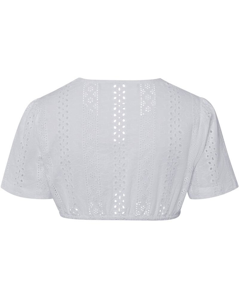 Dirndlbluse mit Lockstickerei, Almsach