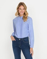 Oxford blouse with piping, Luis Steindl