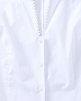 Kelchkragenbluse mit Spitze, Luis Steindl