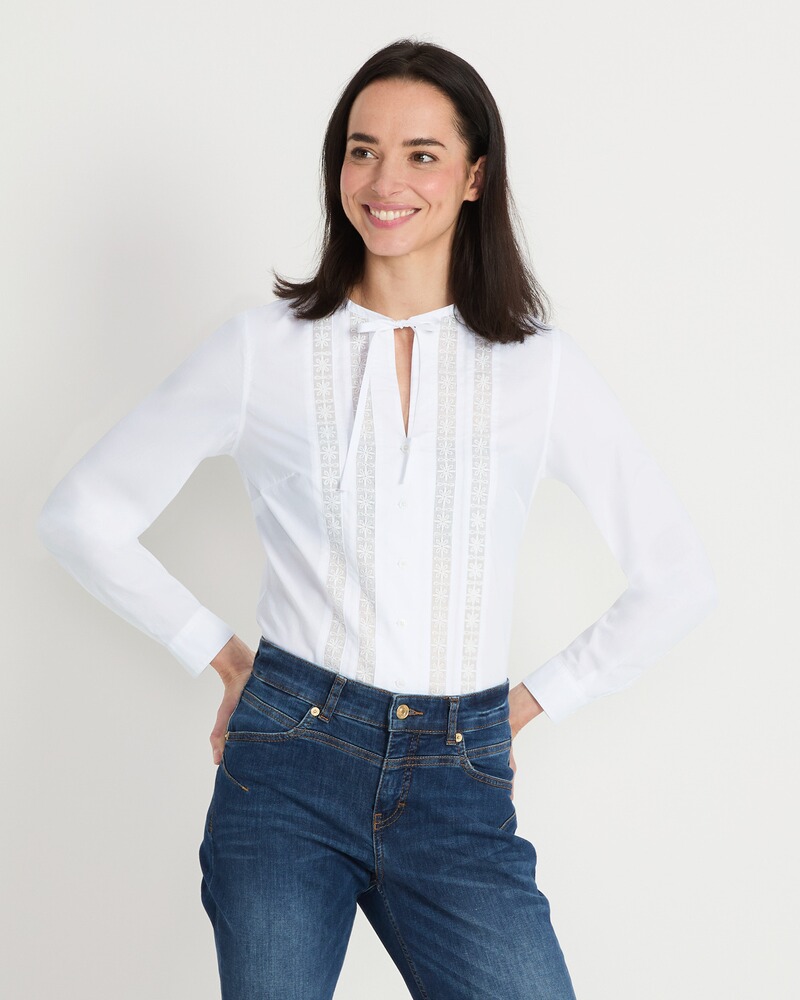 Bluse mit Spitze, REITMAYER