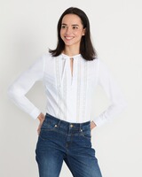 Bluse mit Spitze, REITMAYER