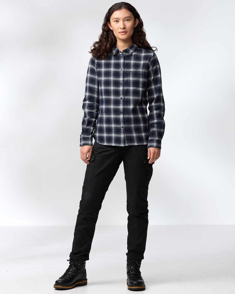 Damen Flanellbluse Övik, Fjällräven