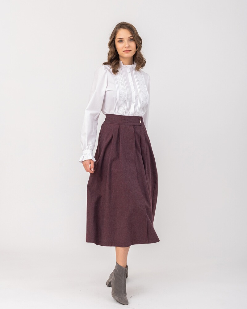 Bluse Burgunde, FELICITAS