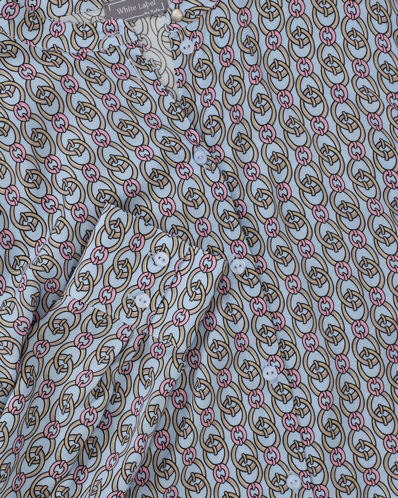 Bluse mit Kettenprint, White Label