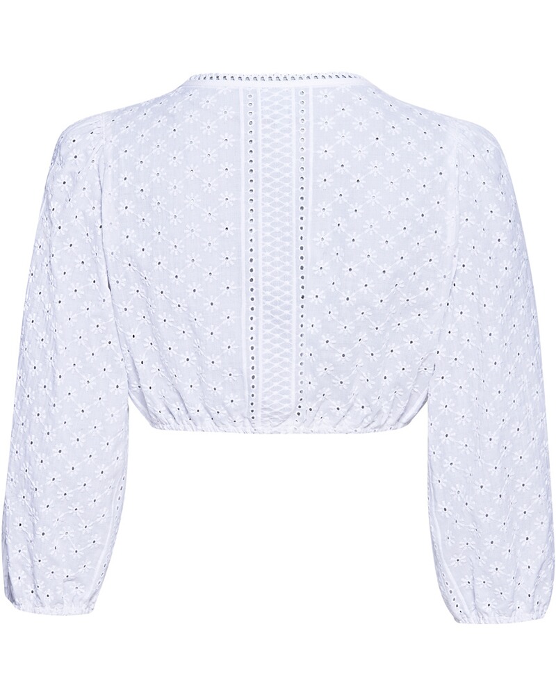 Bestickte Dirndlbluse mit Spitze, Berwin