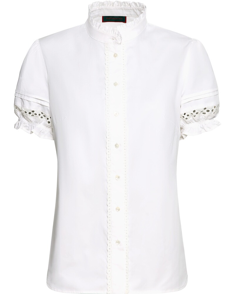 RM blouse with pleats and lace, Reitmayer
