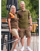 Damen Poloshirt Shooting Patch, Blaser Outfits