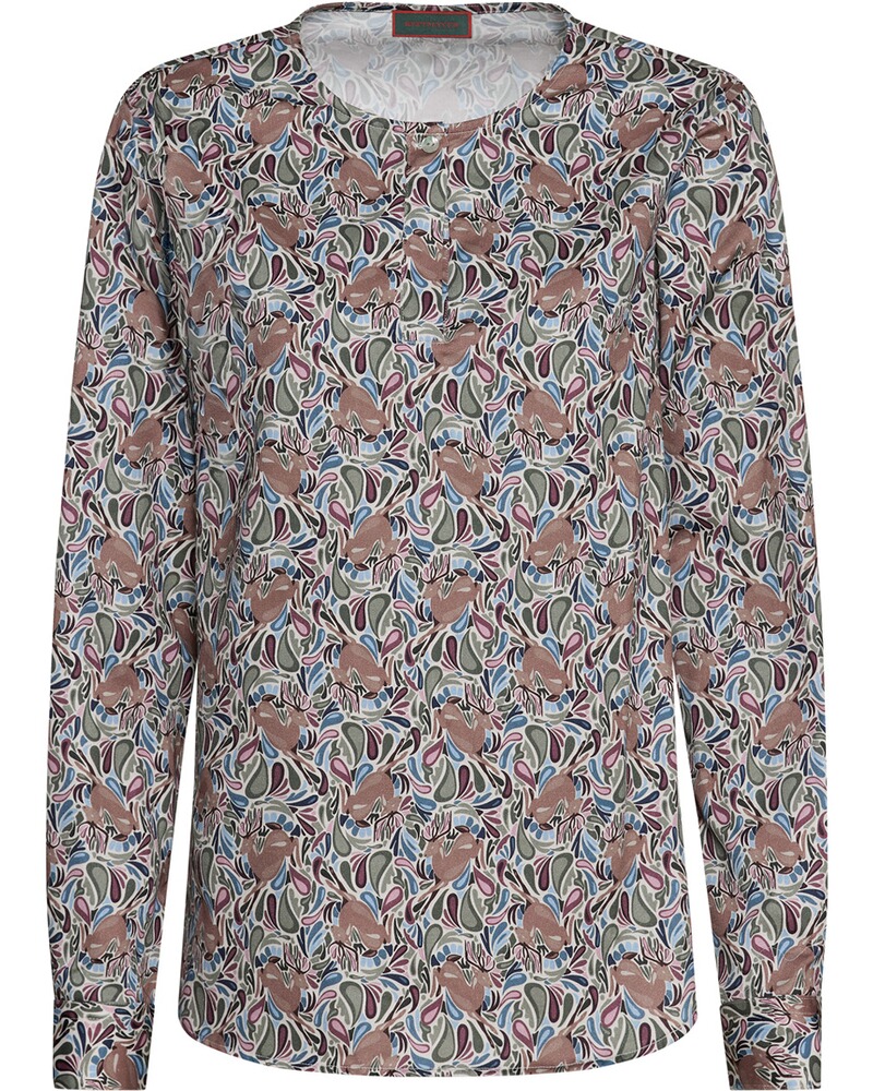 Paisleybluse mit Hirschen