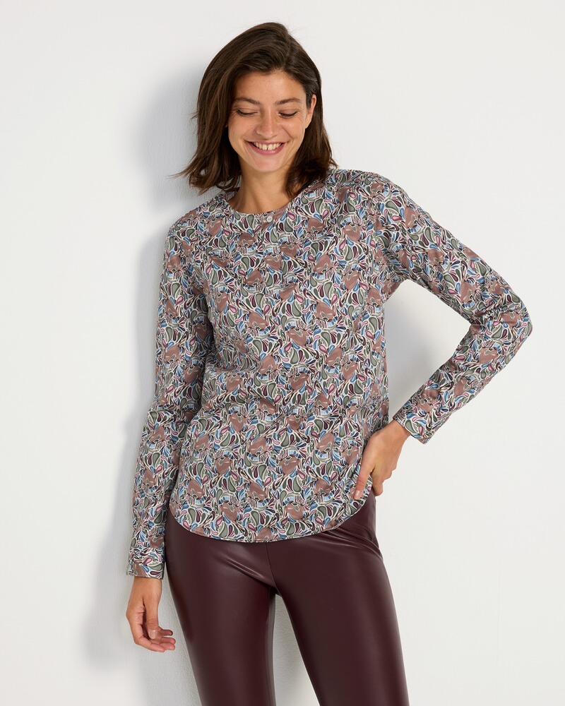Paisleybluse mit Hirschen, REITMAYER