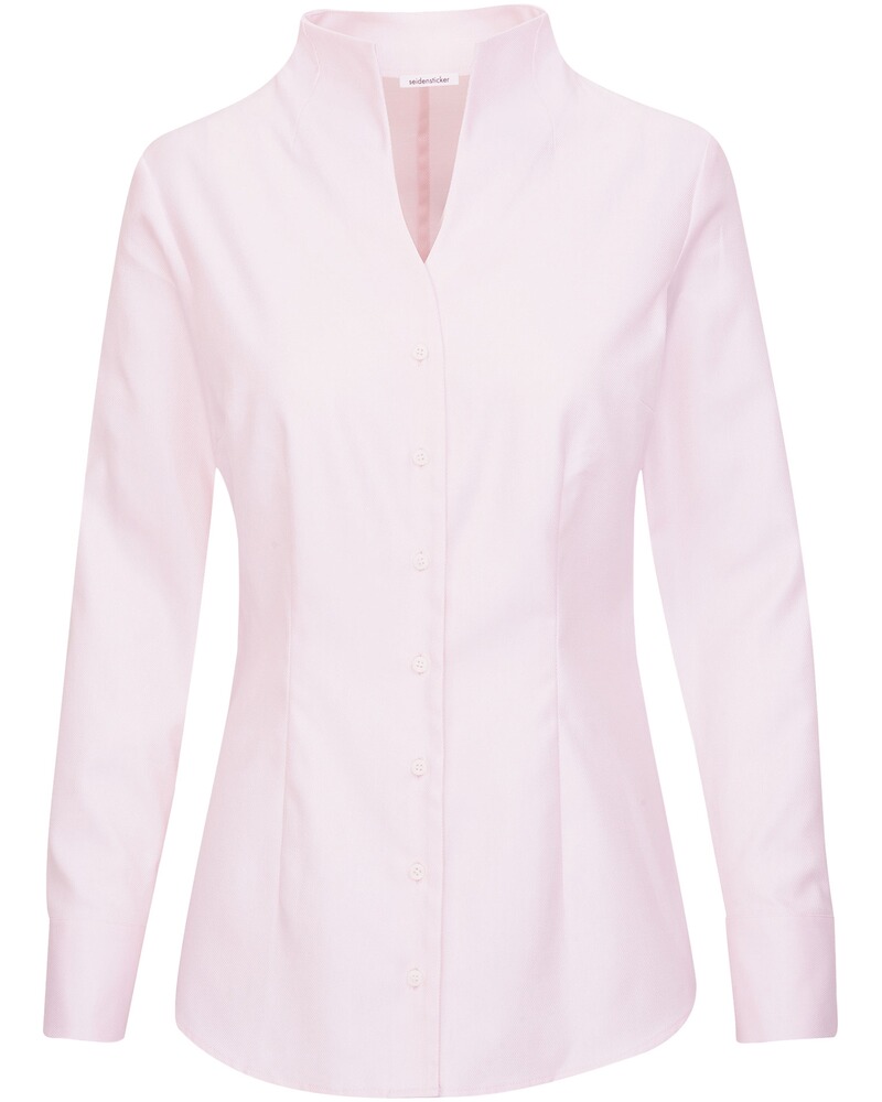 Twill Kelchkragenbluse