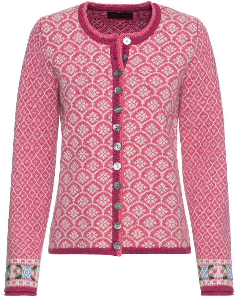 Jacquard-Strickjacke