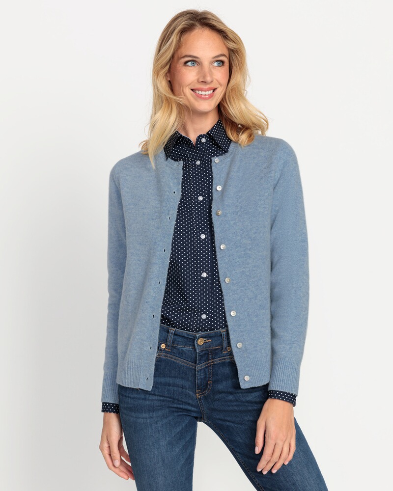 Lambswool Cardigan, HIGHMOOR
