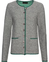 Linksstrickjacke mit Blumenstick, REITMAYER